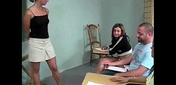  Naughty student gets ass spanked